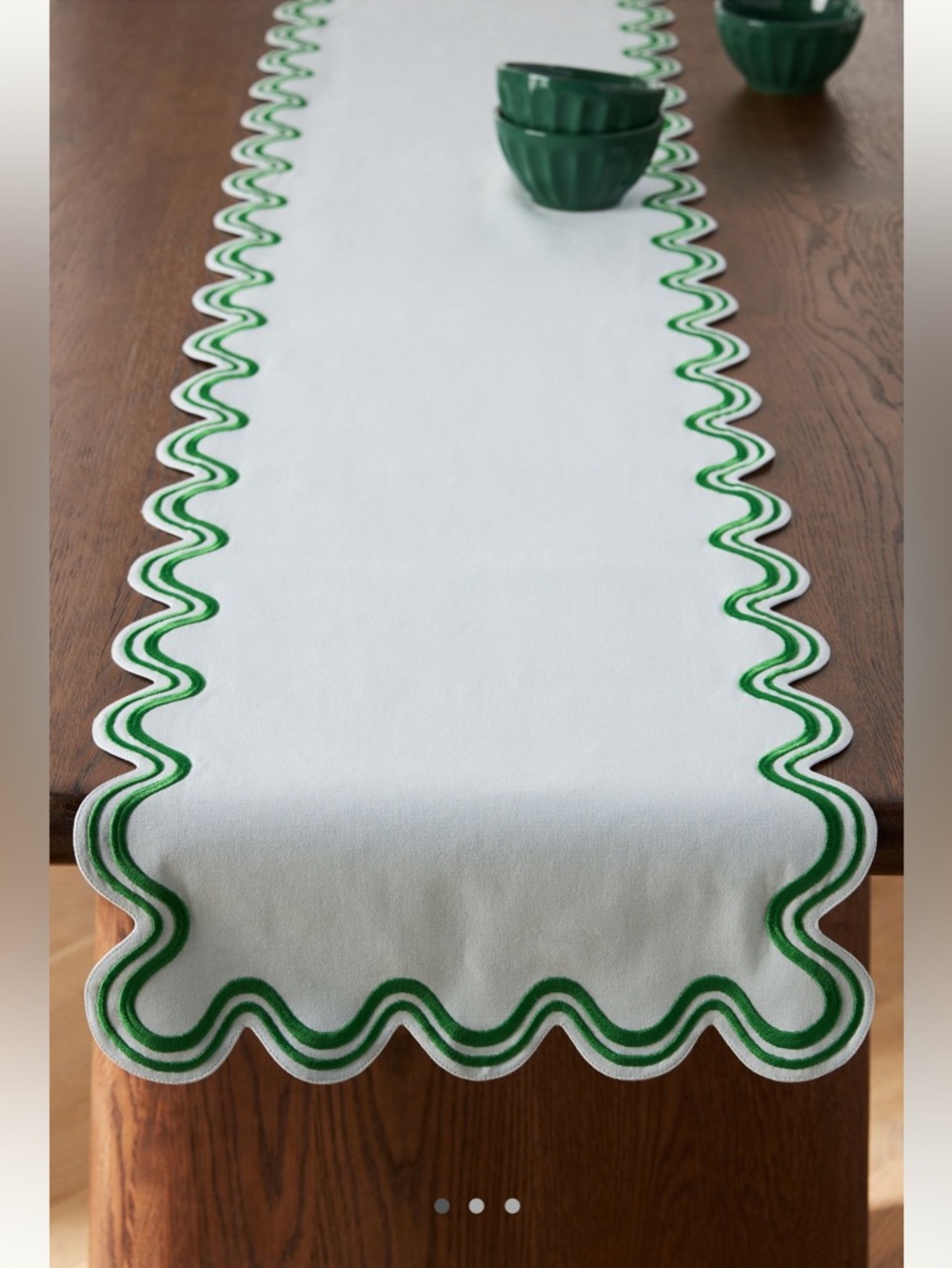 NWT Anthropologie Madeline Table Runner in SKY